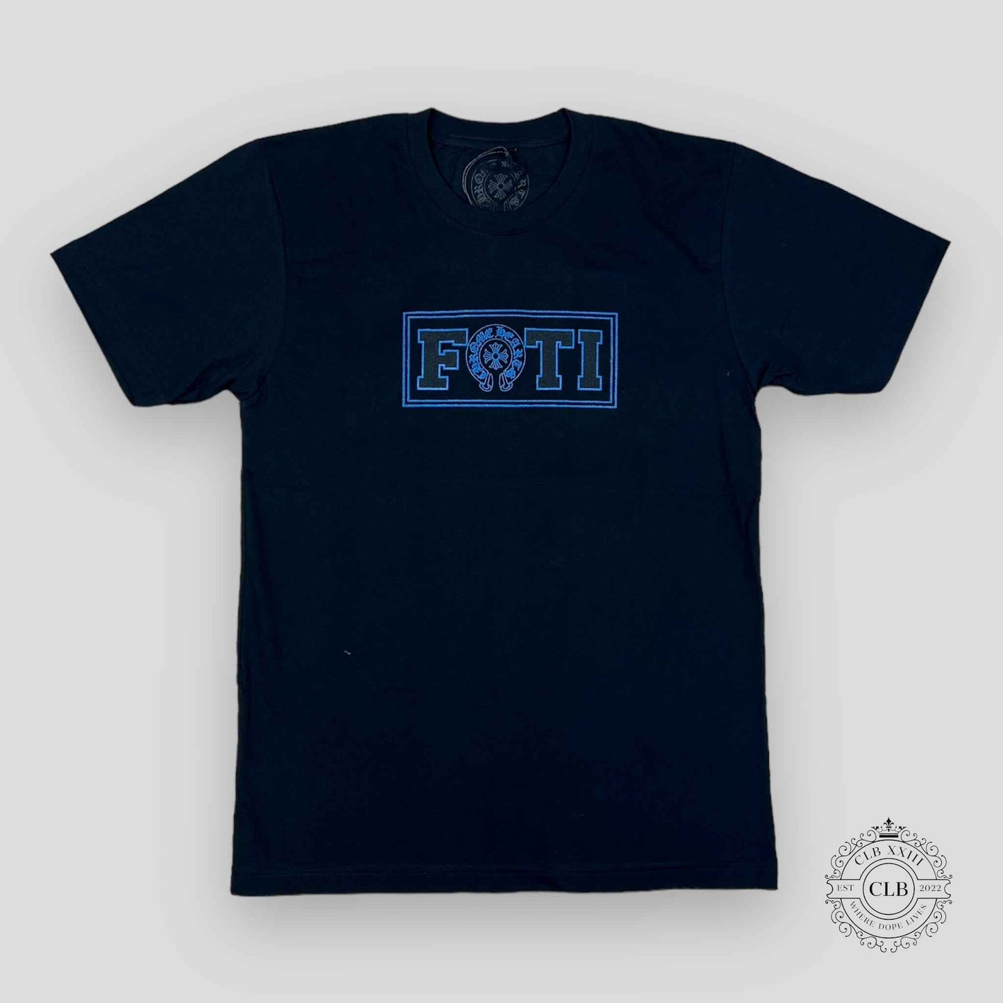 Chrome Hearts Foti Harris T-Shirt in Black / Blue