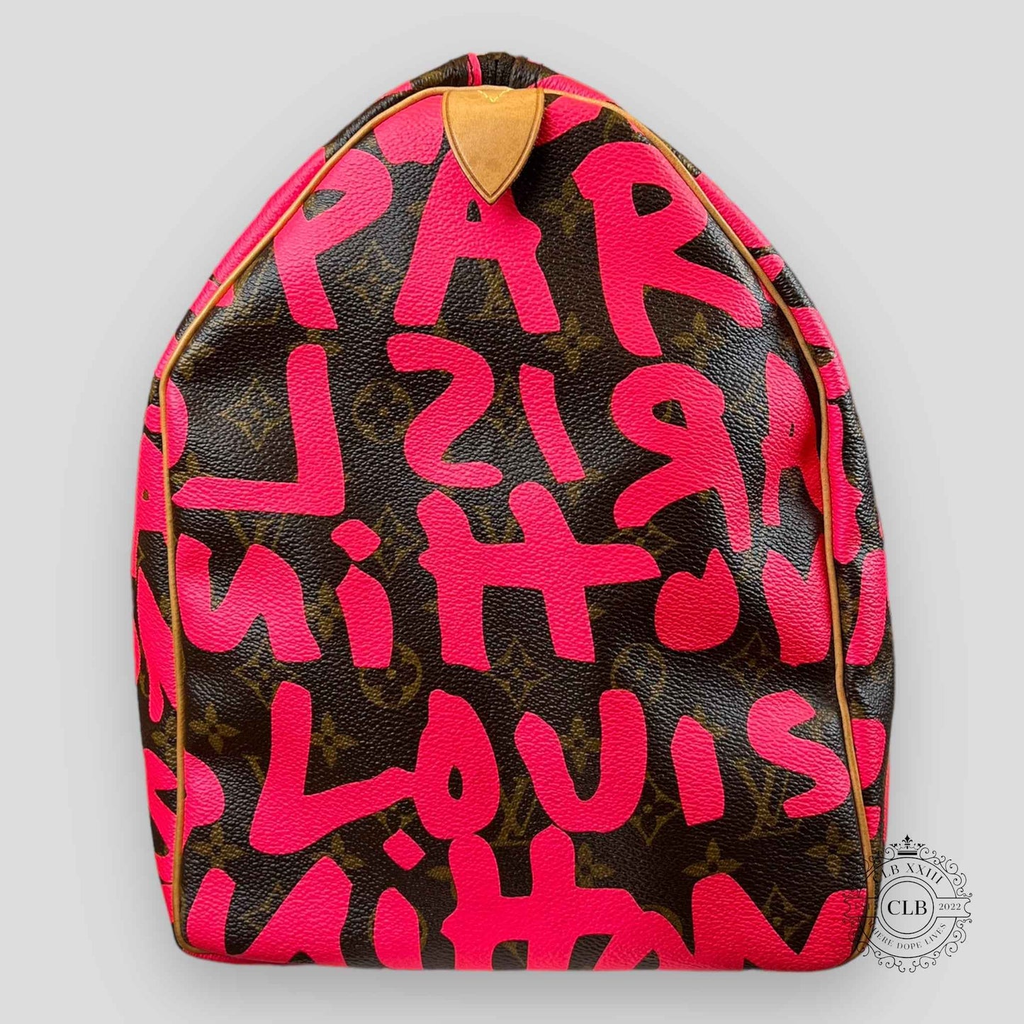 Louis Vuitton Graffiti Monogram Keepall 50 in Pink
