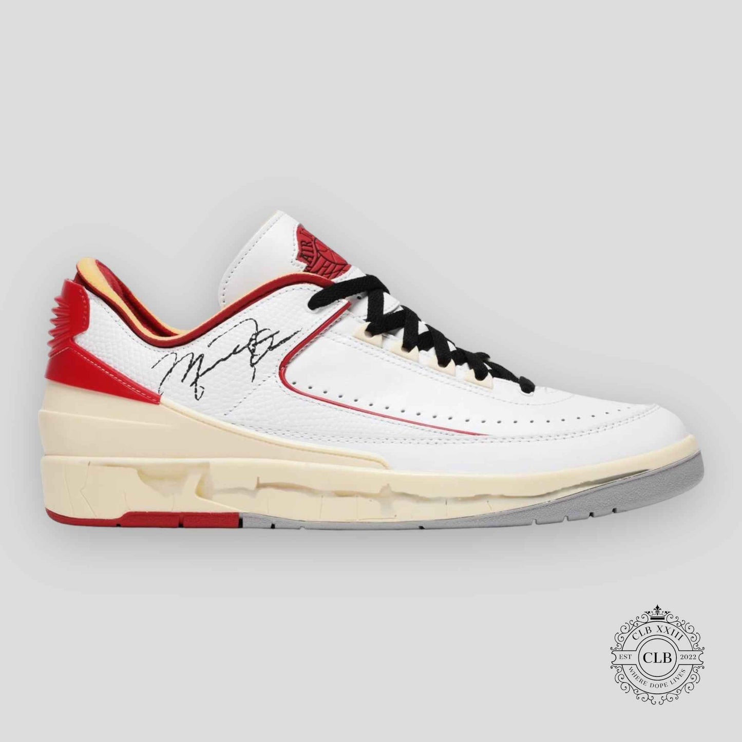 AIR JORDAN 2 RETRO LOW X OFF WHITE "VARSITY RED"