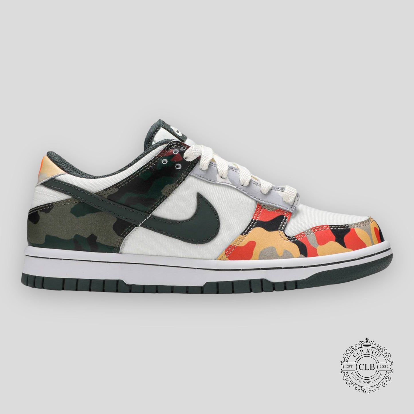 Nike Dunk Low SE GS Sail Multi-Camo