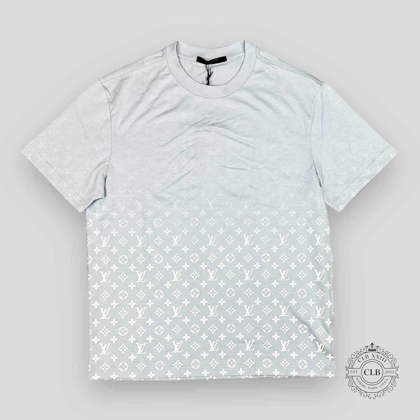 Louis Vuitton Gradient Monogram T-Shirt in Light Blue