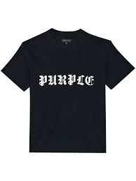PURPLE TShirt Gothic Logo