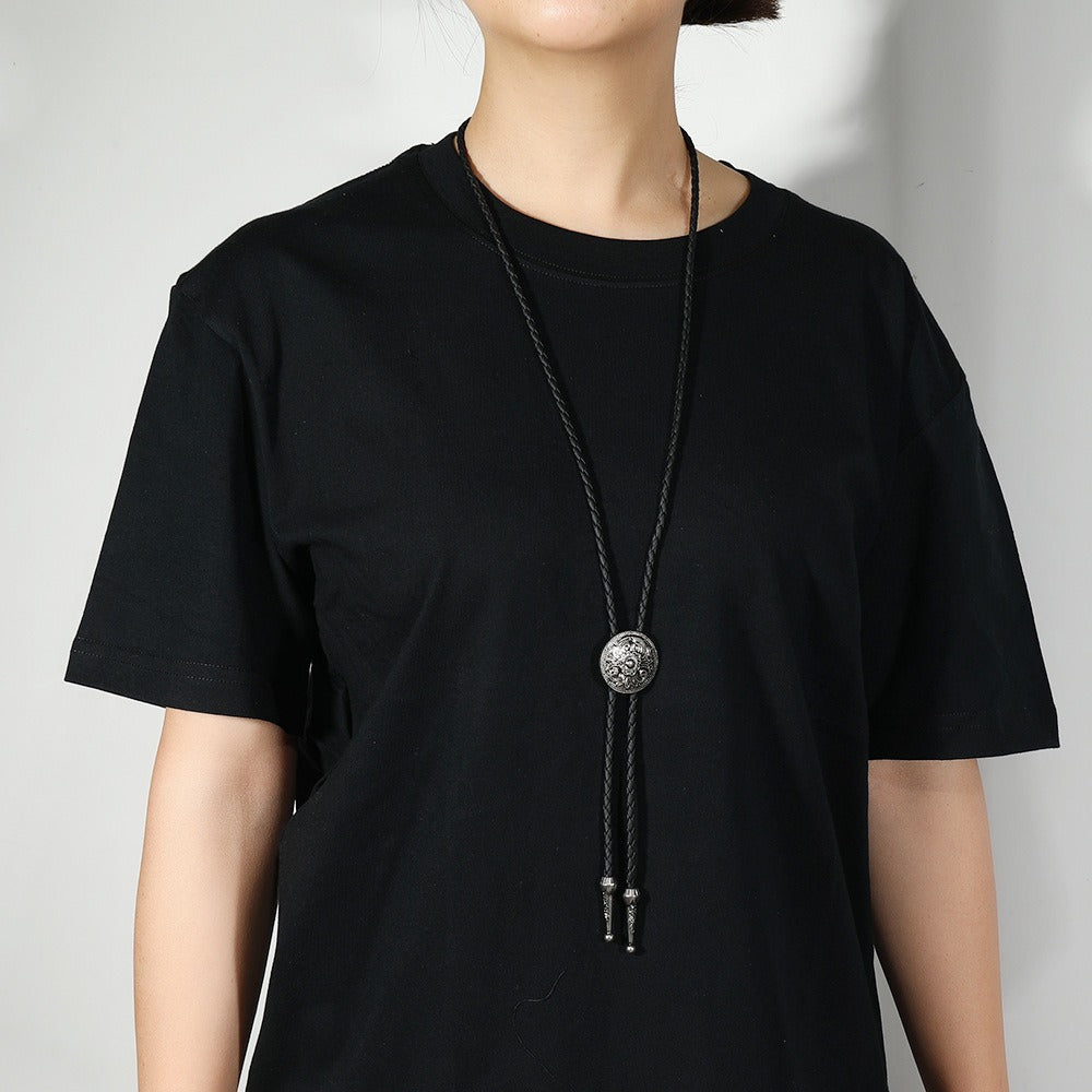 Arabesque Shield Bolo Tie Necklace