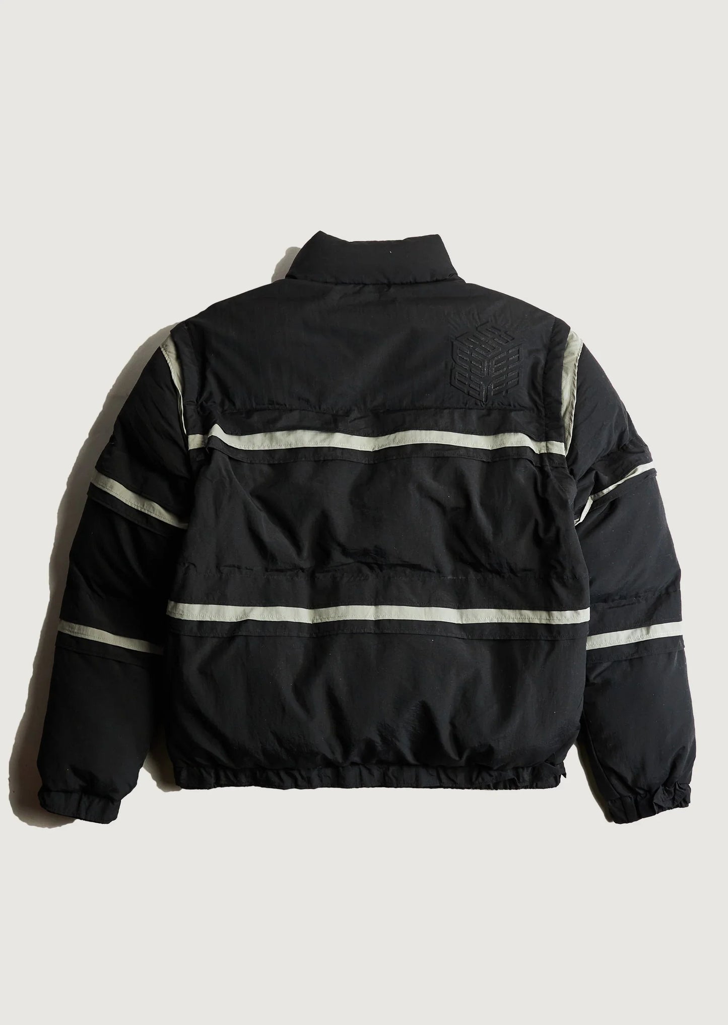 EMBELLISH Jacket Nylon Puffer Stripe