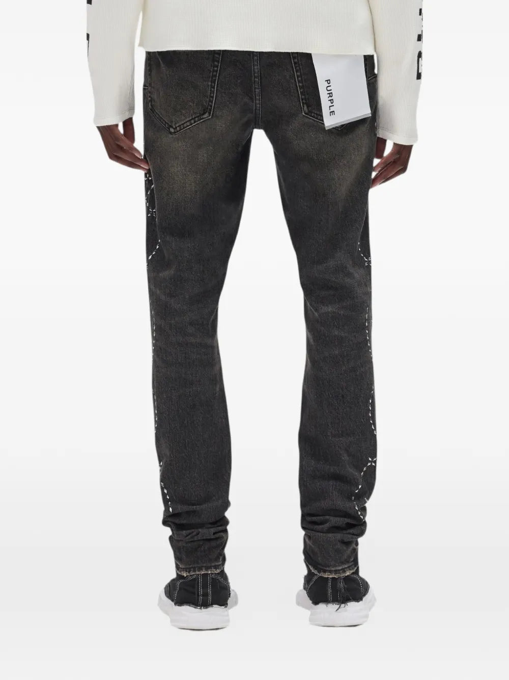 PURPLE Jeans Washed Embellished Pattern