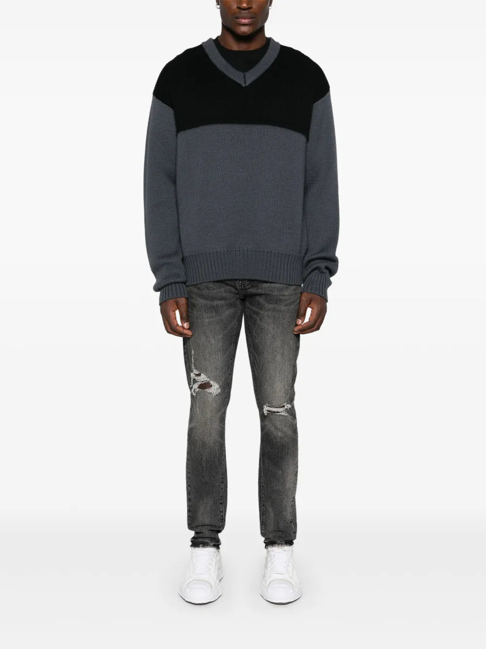 PURPLE Jeans Distressed Ripped Washed