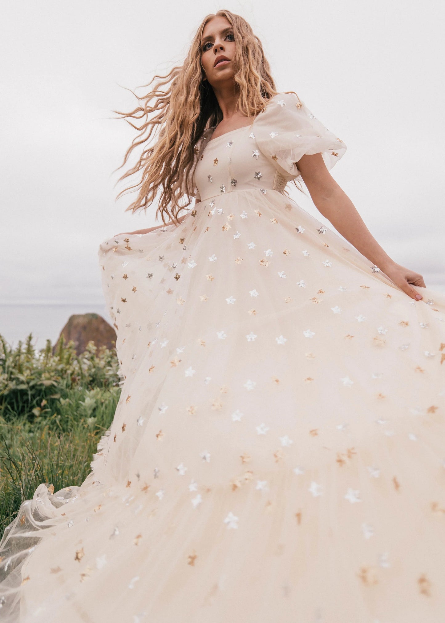 Wendy Dress Cream Star
