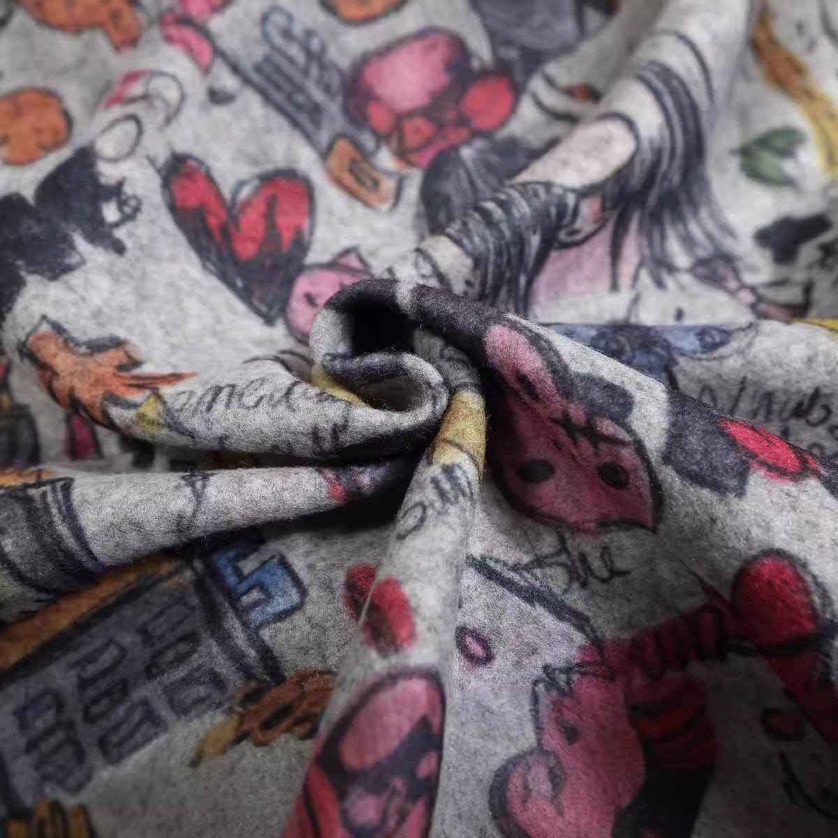 Zip Up Hoodie Graffiti Vibes