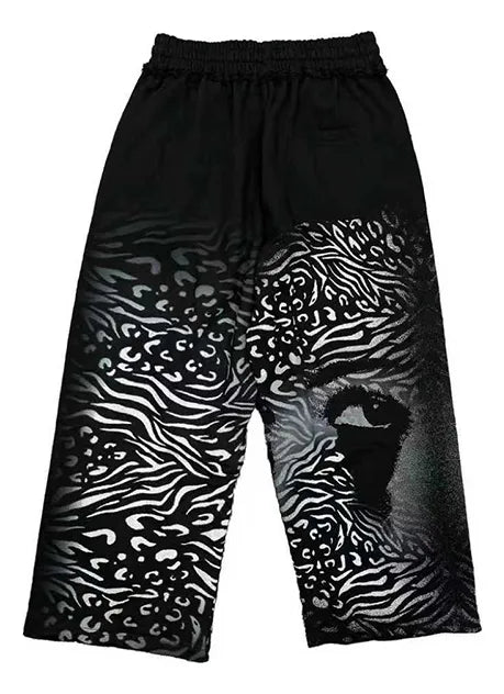 MIXED EMOTIONS Pants Animal Print Graphic