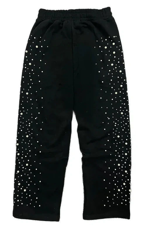MIXED EMOTIONS Joggers Rhinestone Logo