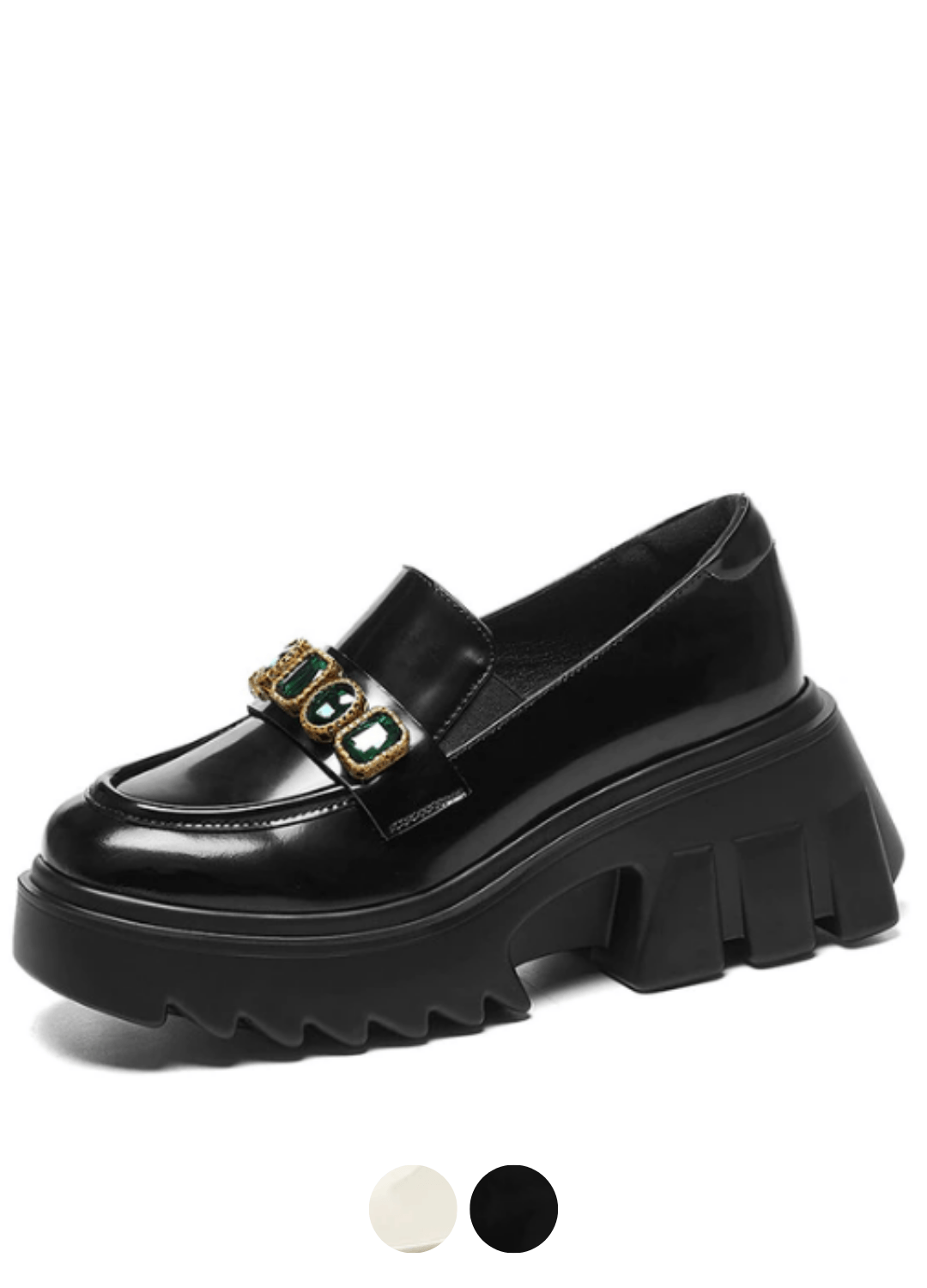 Mercuri Women's Platform Black Shoes
