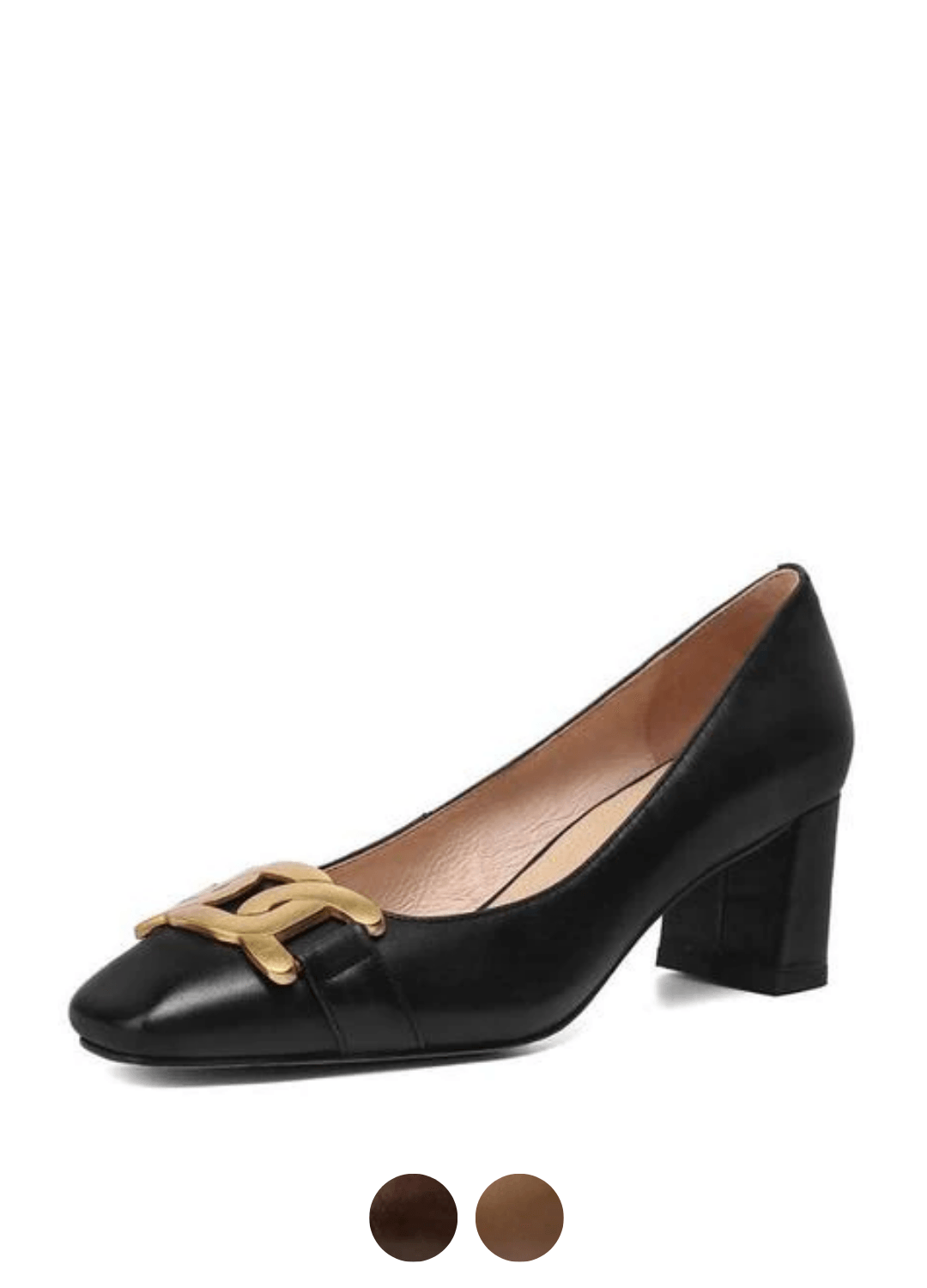 USS Shoes Cristy Women's Elegant Leather Pumps Black Shoes