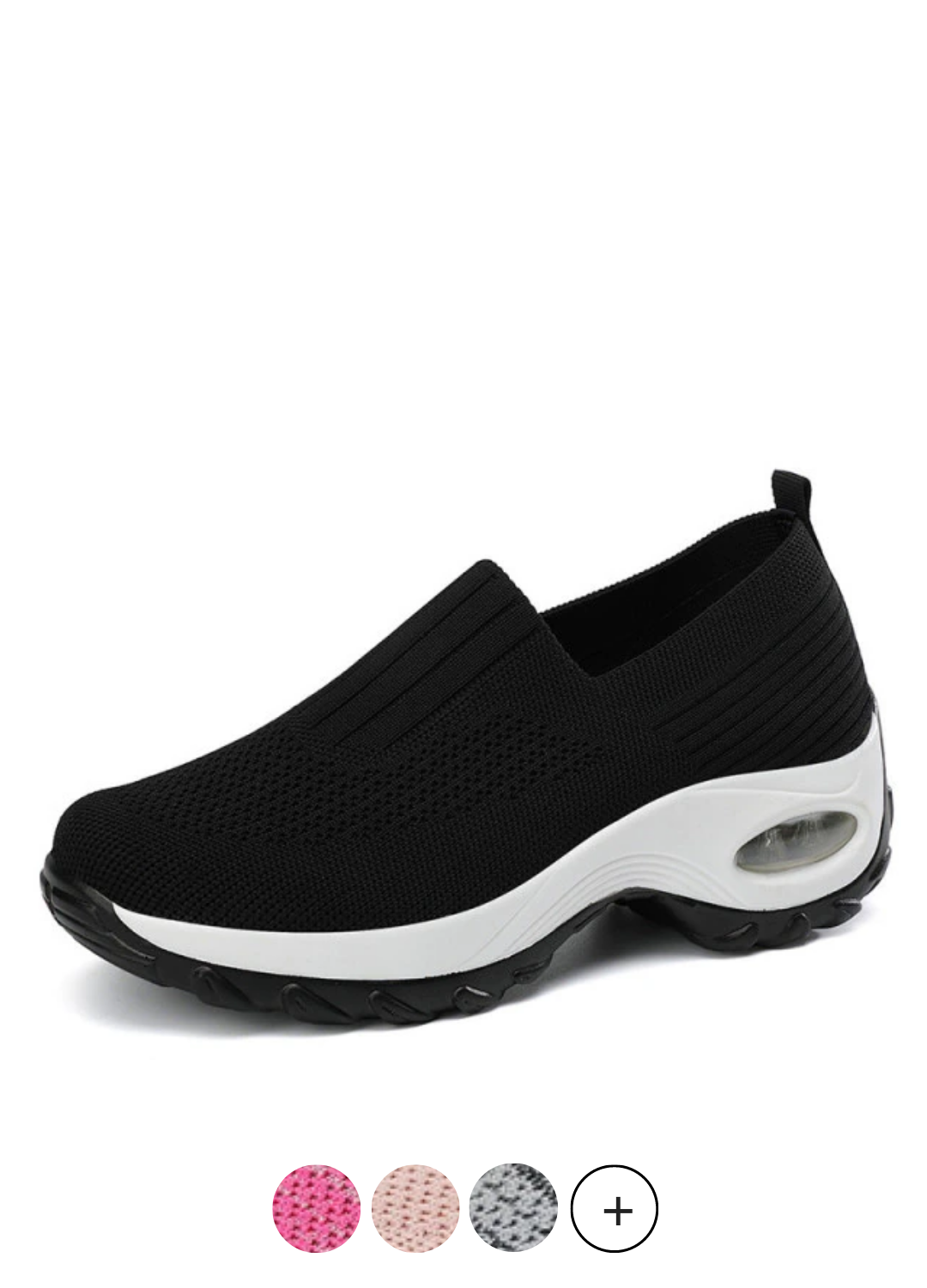USS Shoes Lian Women's Platform Black Sneakers - Luxuryurbanwear
