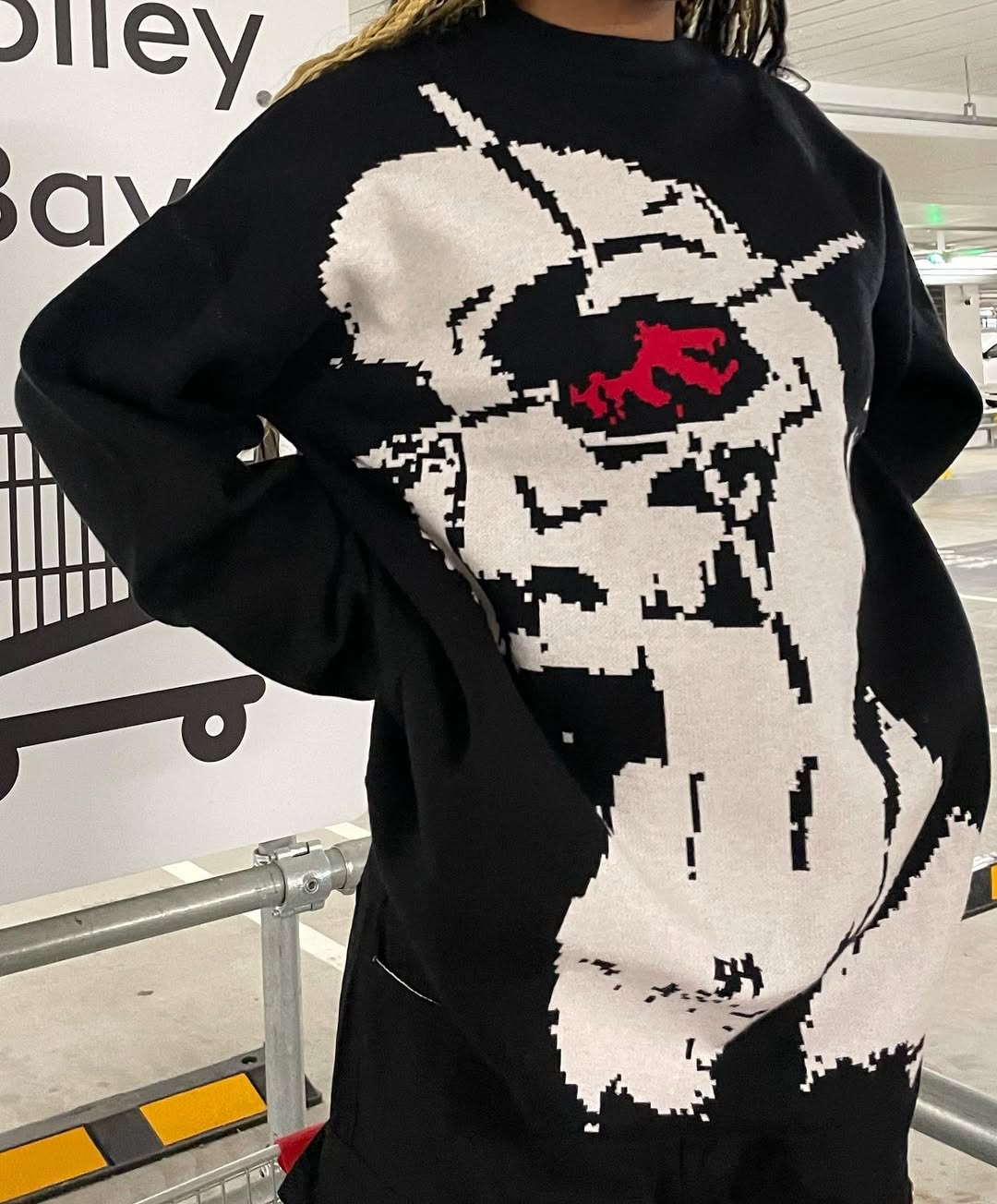 Glitch Reality | Statement Knit Sweater - Luxuryurbanwear