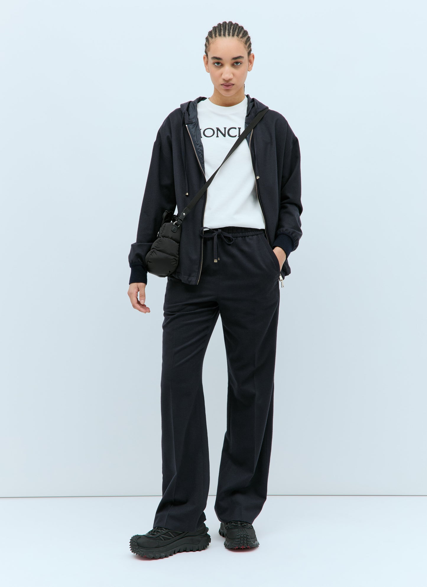 Moncler Women Wool-Blend Drawstring Trackpants