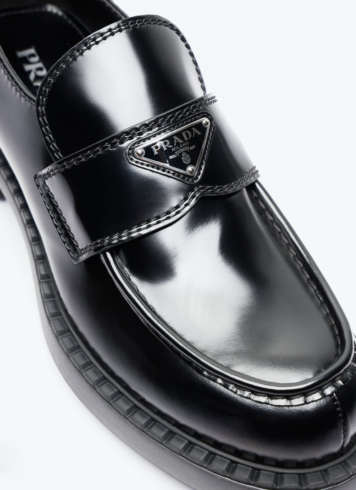 Prada Men Chocolate Loafers