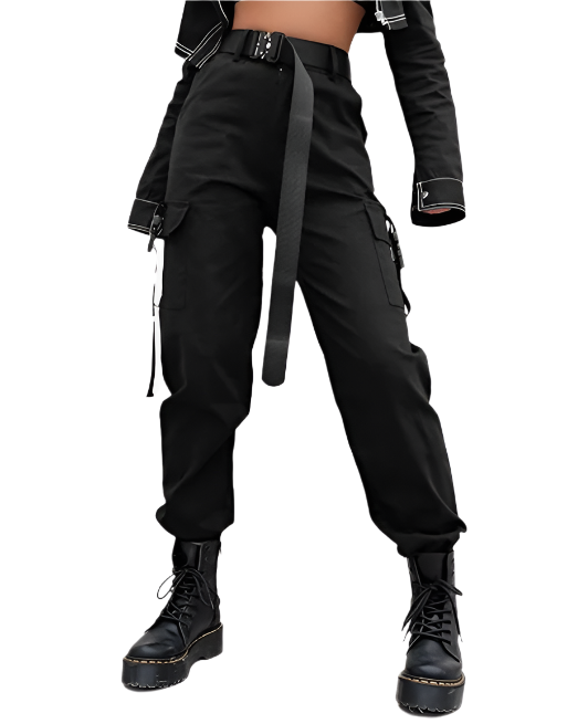 Obsidian High Waist Cargo Pants (3 Colours)