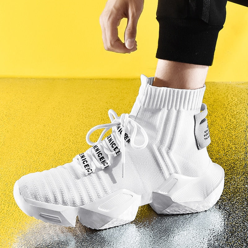 Nova Sock Runners - Triple White