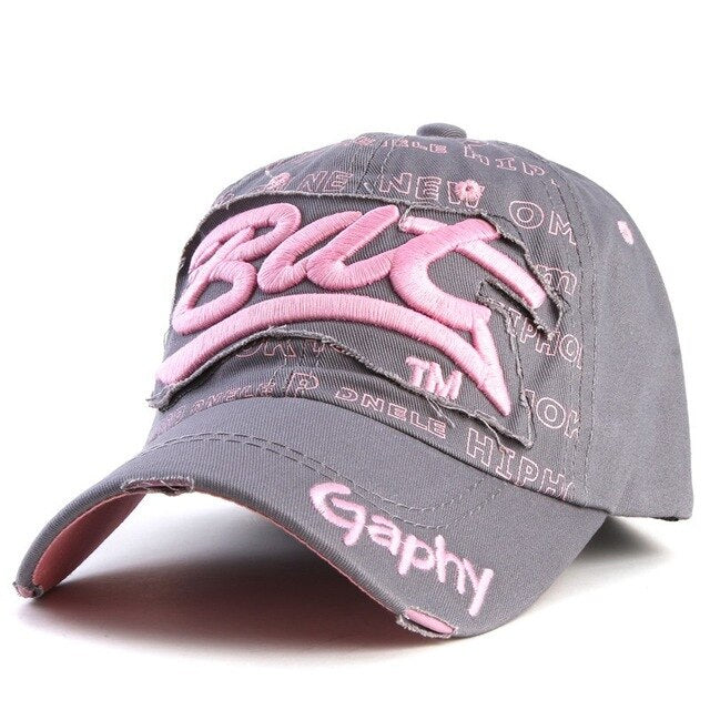 Bat Gaphy Distressed Baseball Cap (15 Colours)