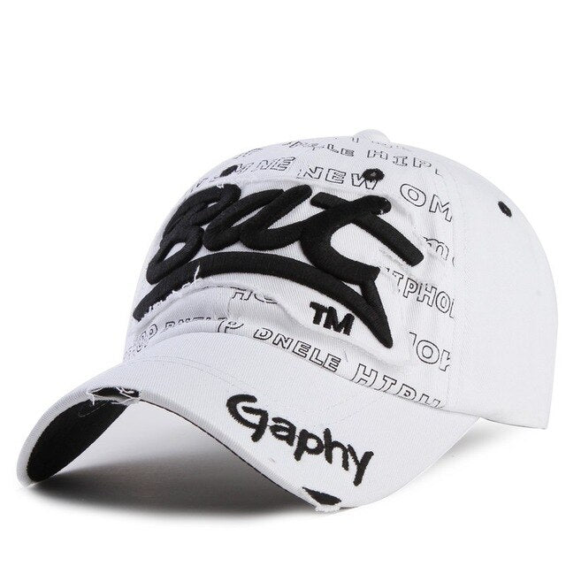 Bat Gaphy Distressed Baseball Cap (15 Colours)