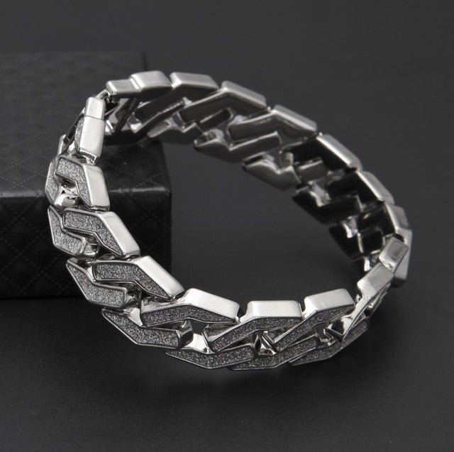 Sand Blast. Iced Cuban Bracelet