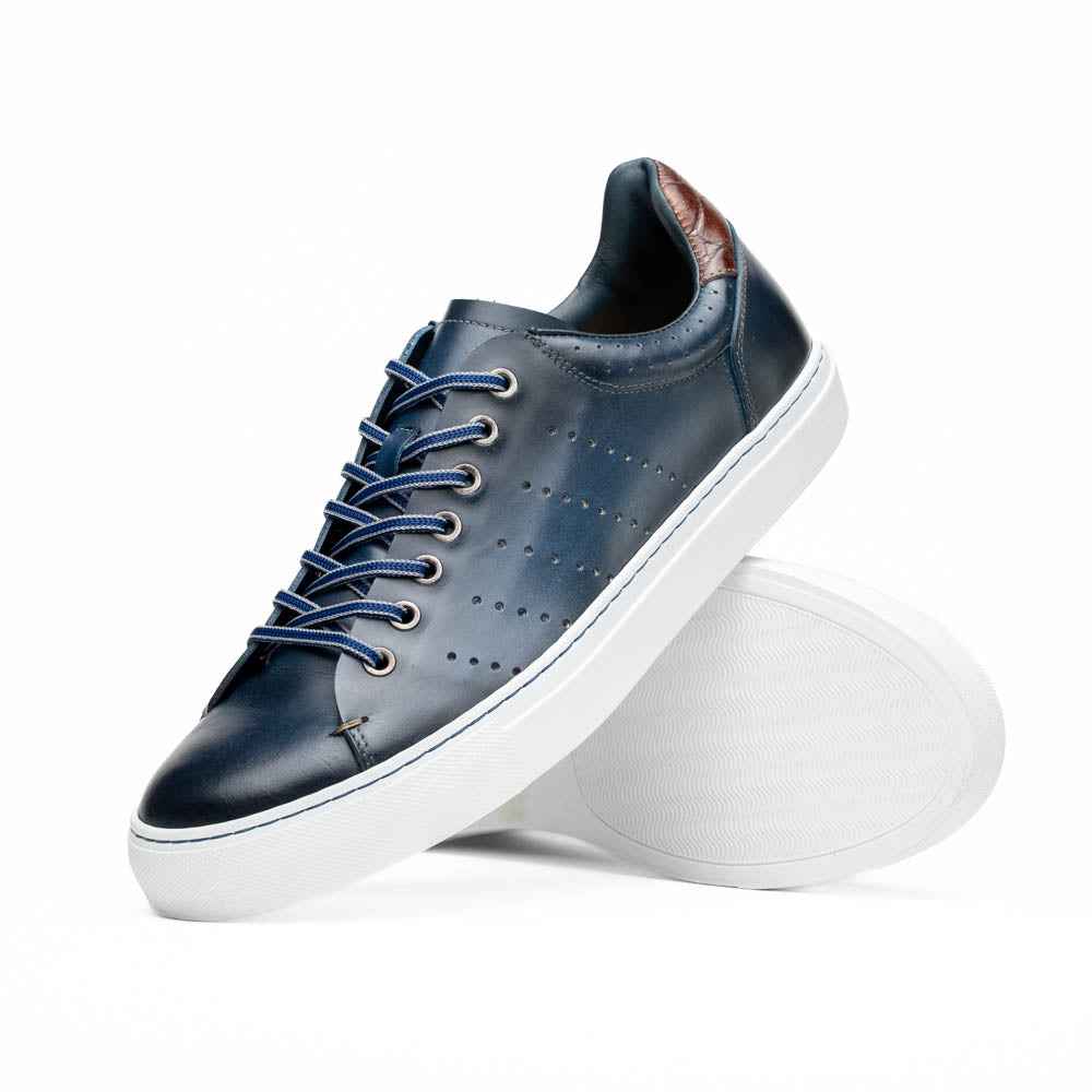 65-201-NVY RUSSO Burnished Italian Calfskin - Navy