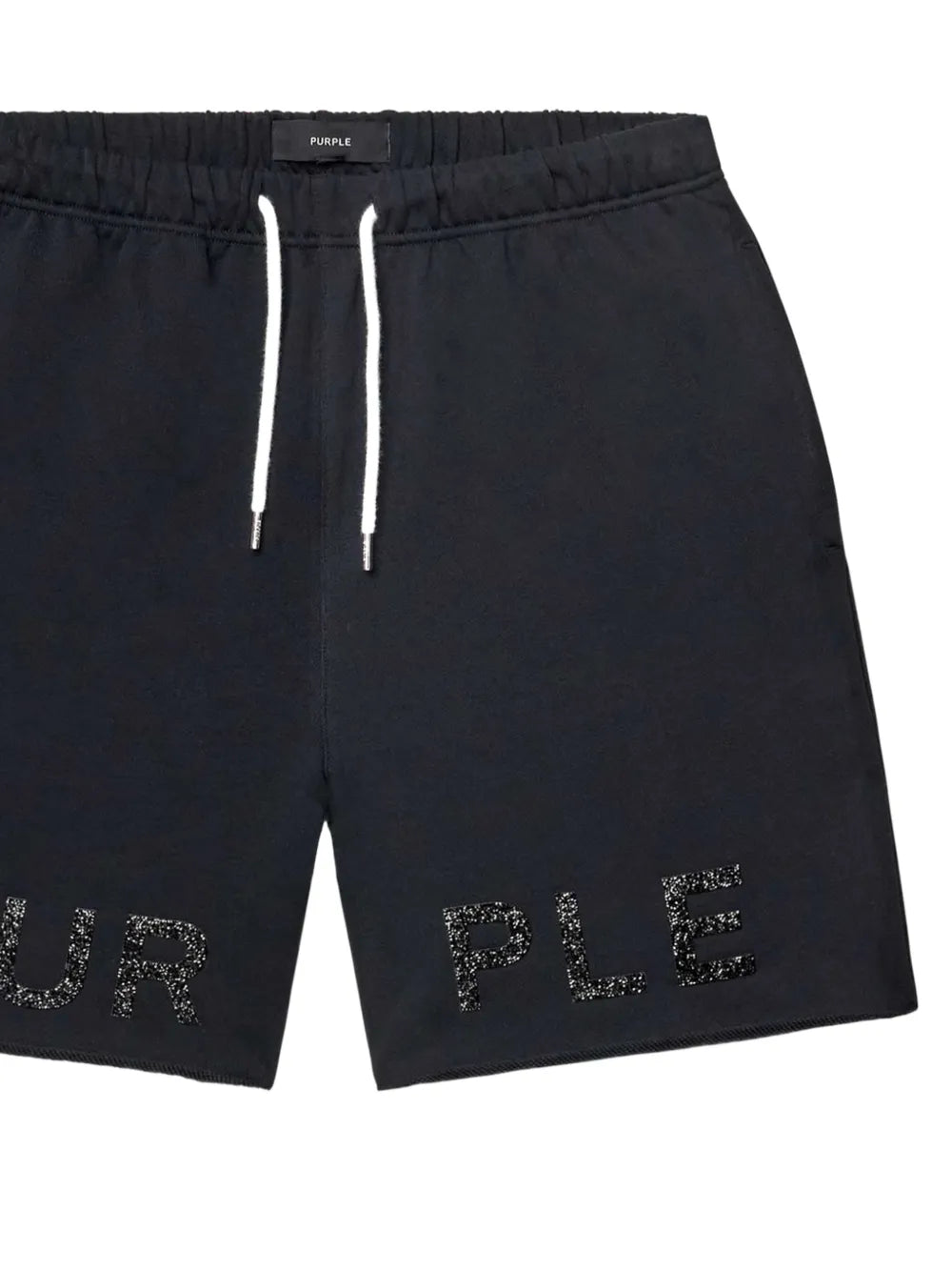 PURPLE Shorts Rhinestone Logo