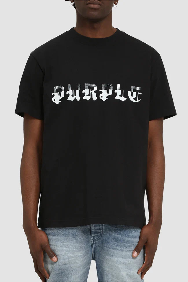 PURPLE TShirt Gothic Logo