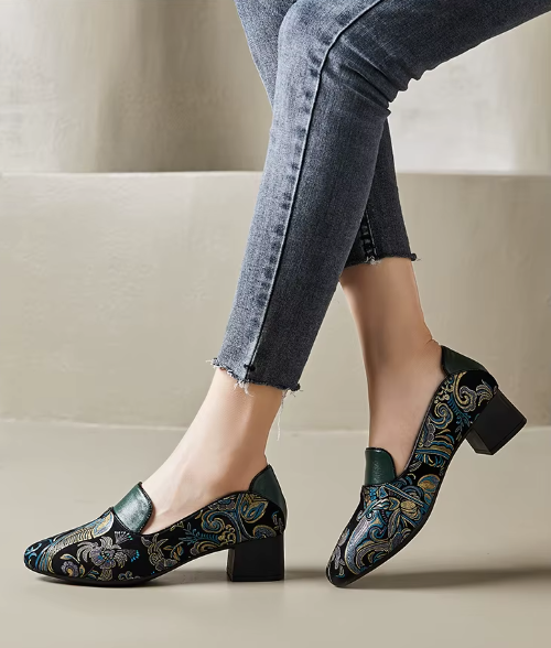 USS Shoes Adela Women's Leather Dress Pumps - Luxuryurbanwear