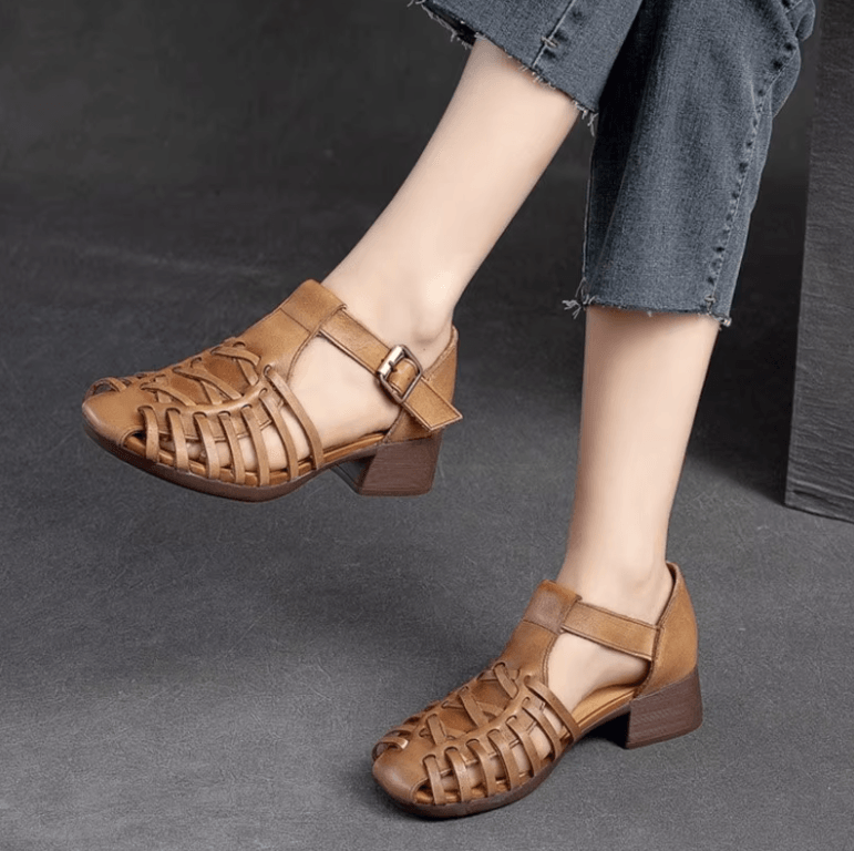 USS Shoes Alana Women's Closed Toe Leather Sandals