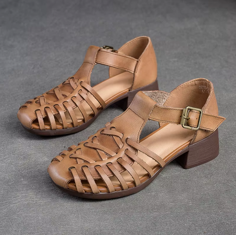 USS Shoes Alana Women's Closed Toe Leather Sandals