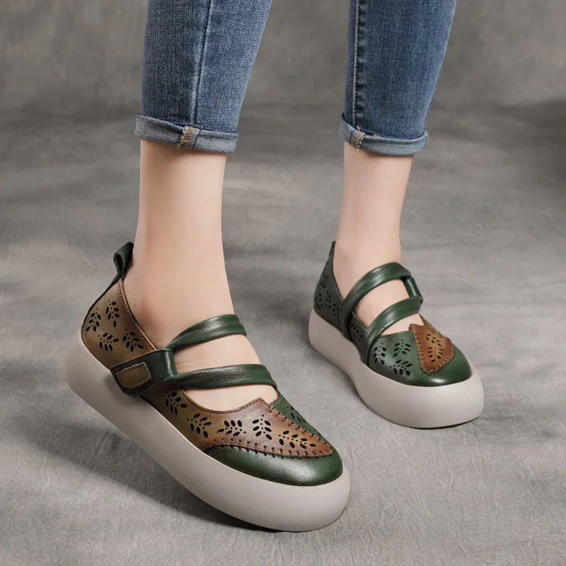 USS Shoes Albany Women's Platform Flat Shoes - Luxuryurbanwear
