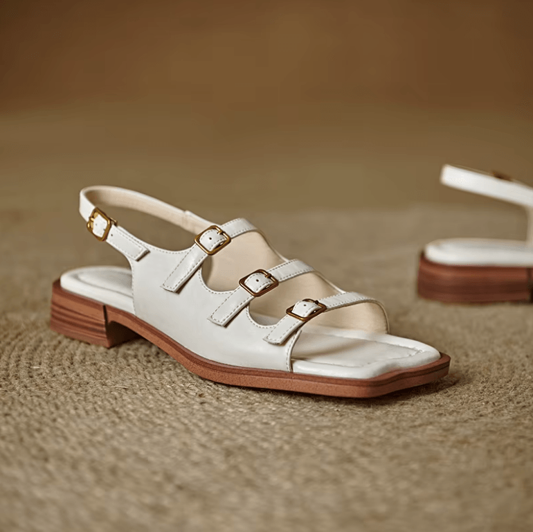 USS Shoes Alicia Women's Leather Flats Sandals