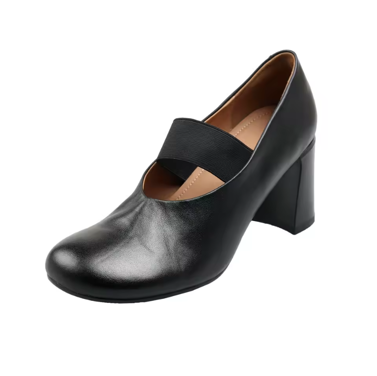 USS Shoes Alina Women's Low Heeled Round Toe Pumps - Luxuryurbanwear