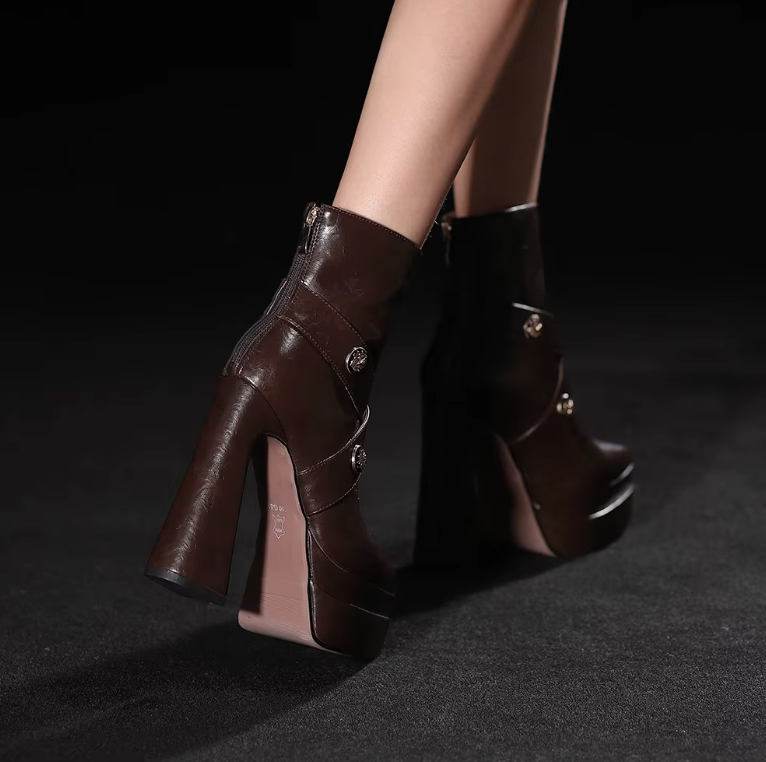 USS Shoes Alixa Women's Warm Platform Ankle Boots - Luxuryurbanwear