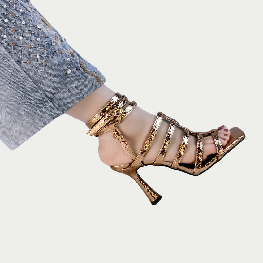 USS Shoes Amara Women's Thin High Heel Ankle Strap Sandals - Luxuryurbanwear