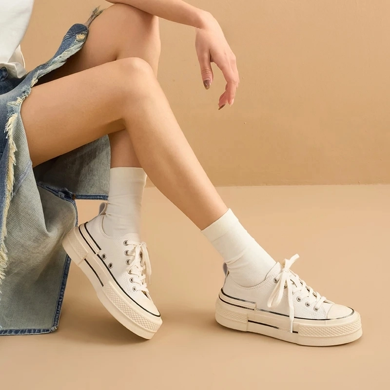 USS Shoes Amelia Women's Platform Leather Sneakers - Luxuryurbanwear