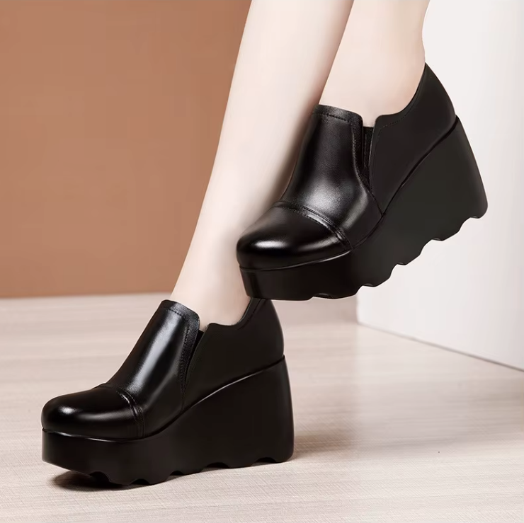 LUW Shoes Ana Women's Leather Platform Shoes