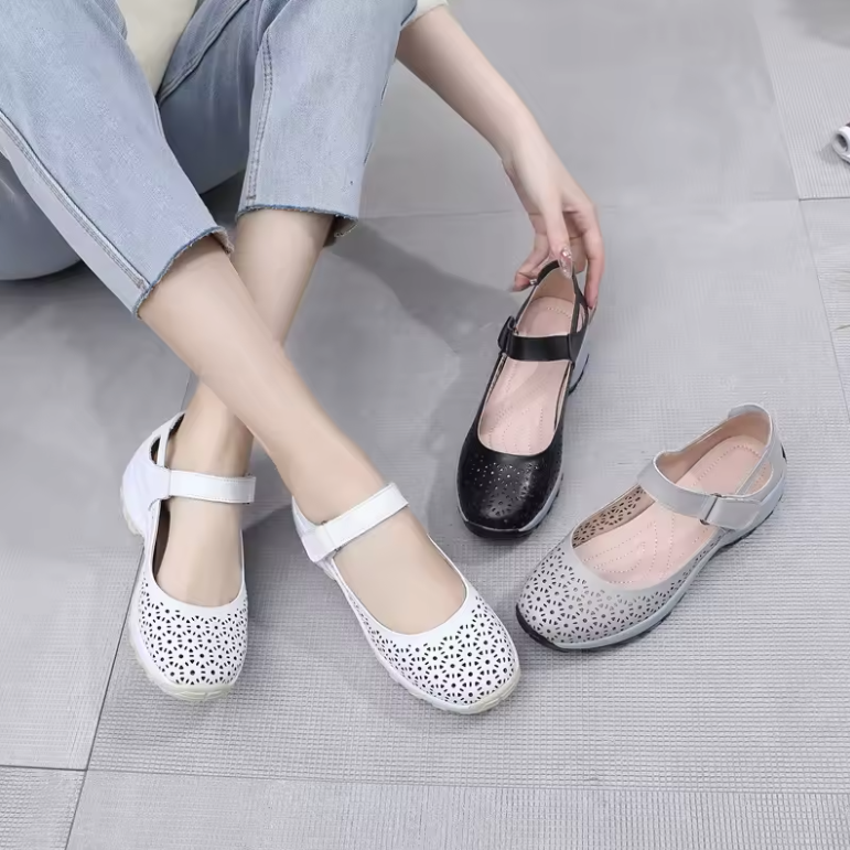 USS Shoes Anais Women's Hollow Leather Comfortable Sandals