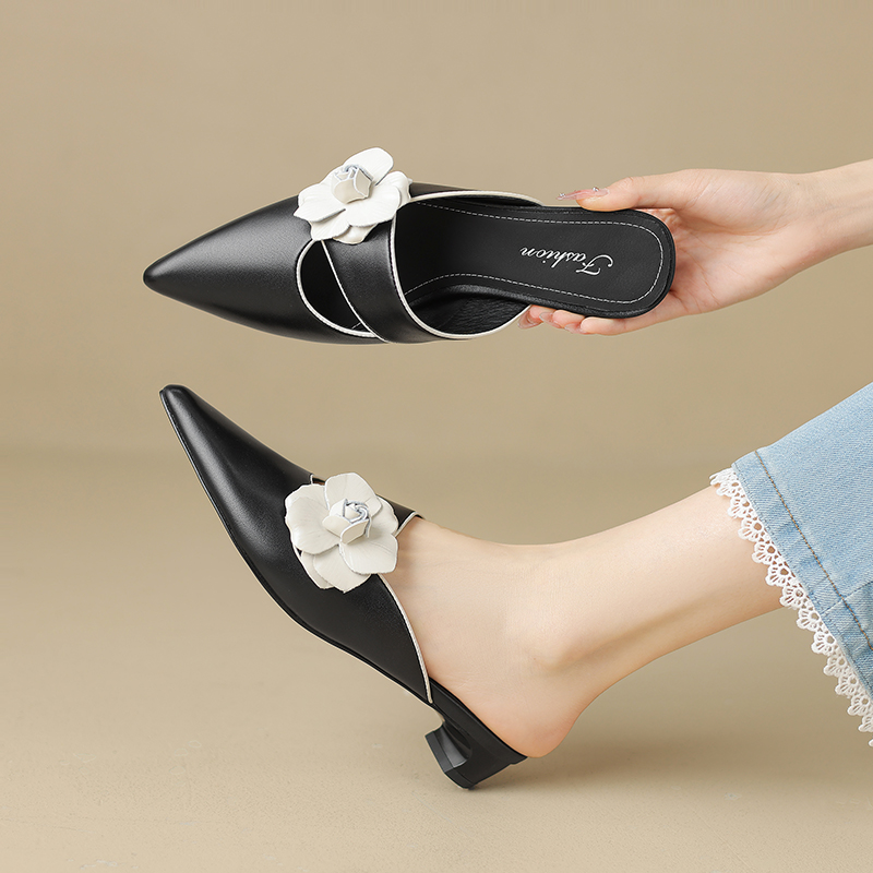 USS Shoes Angeles Women's Pointed Toe Leather Pumps - Luxuryurbanwear