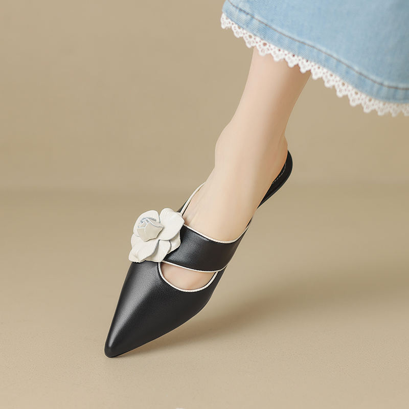 USS Shoes Angeles Women's Pointed Toe Leather Pumps - Luxuryurbanwear