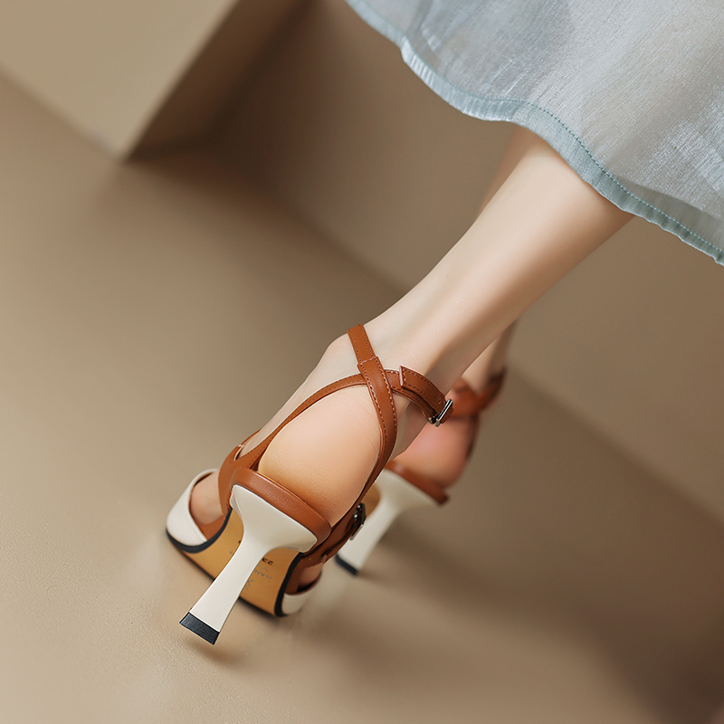 USS Shoes Antonia Women's Leather Slingbacks Sandals - Luxuryurbanwear