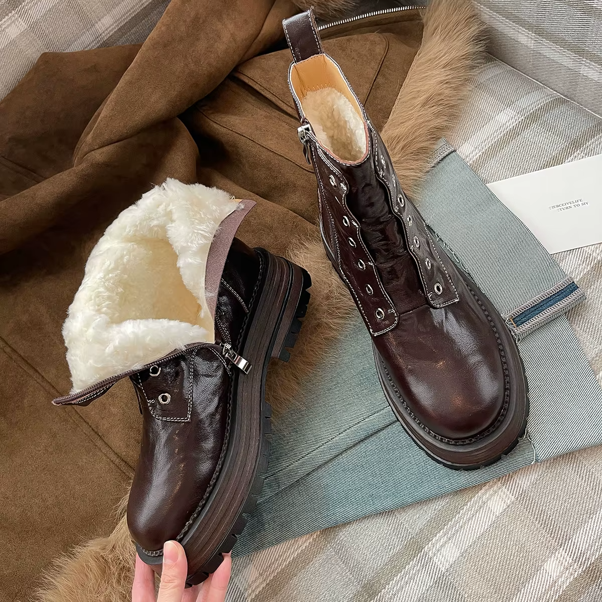 USS Shoes Ariana Women's Winter Ankle Boots - Luxuryurbanwear