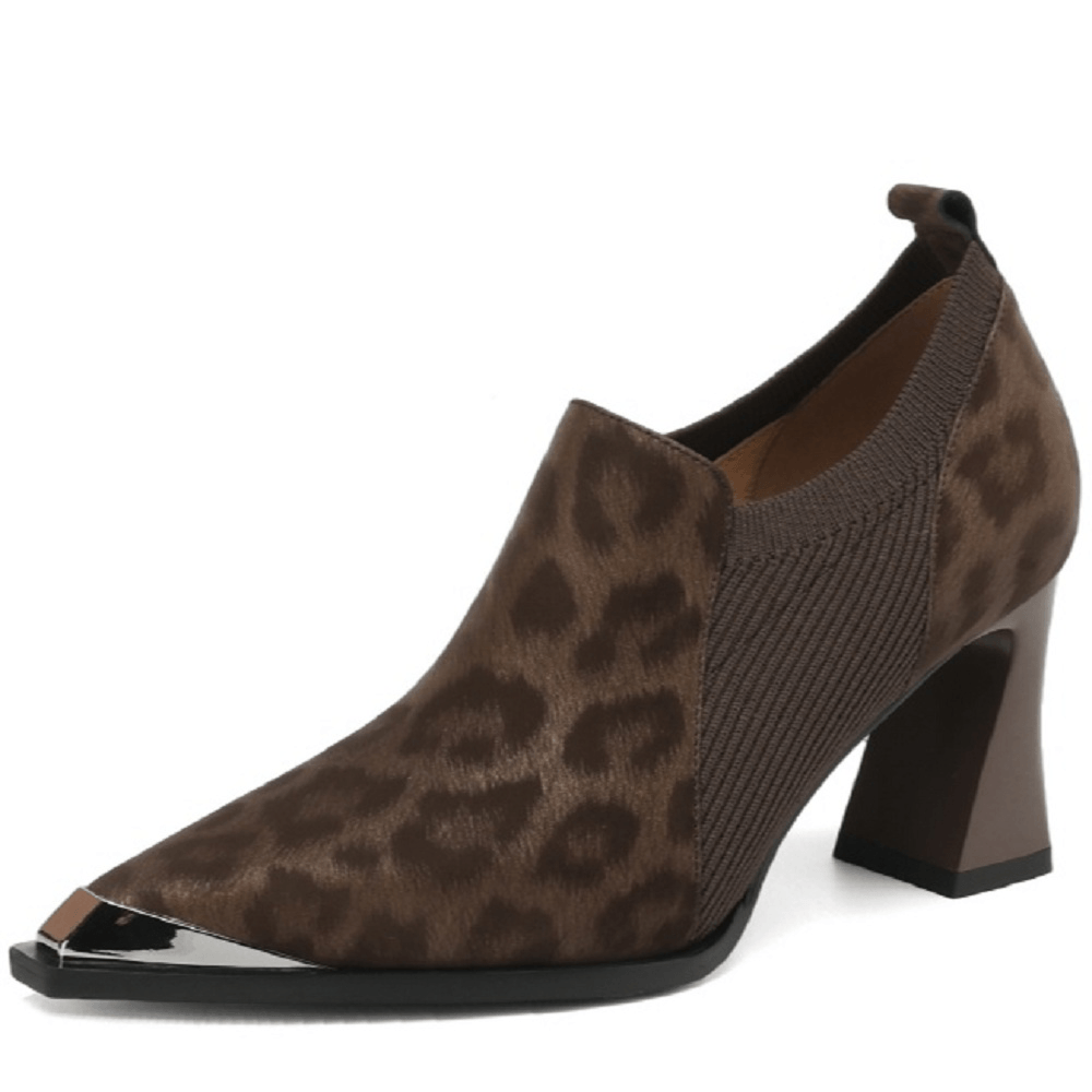 USS Shoes Arianny Women's Metal Iron Head Pointed Toe Pumps