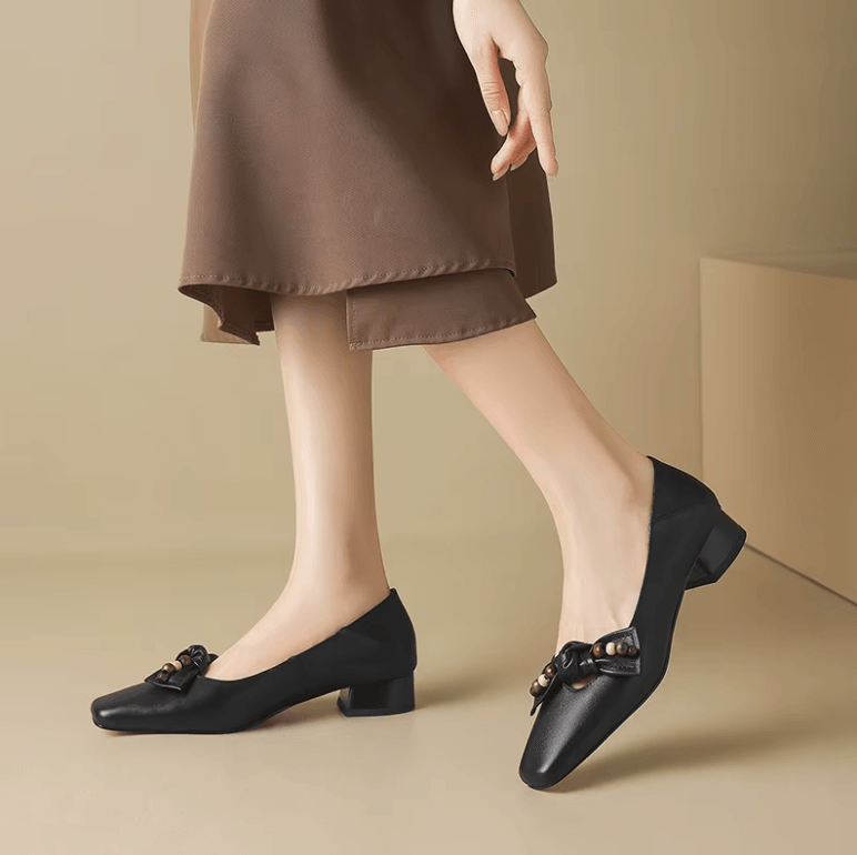 USS Shoes Aurora Women's Leather Soft Comfortable Slip-On Pumps