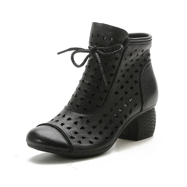 USS Shoes Barbara Women's Summer Side Zip Ankle Boots - Luxuryurbanwear