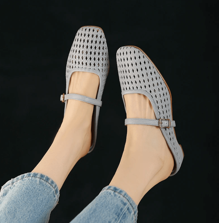 USS Shoes Bertha Women's Handmade Hollow Out Leather Sandals
