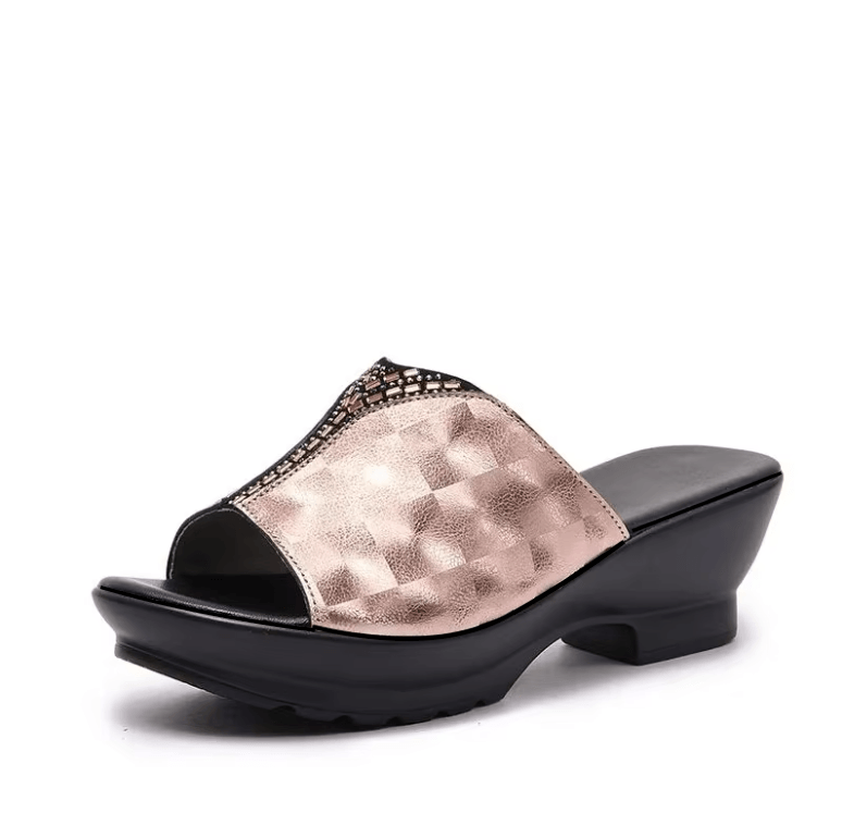 USS Shoes Beyin Women's Non-Slip Wedges Heels Slippers