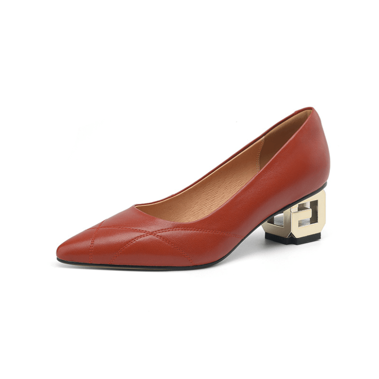 USS Shoes Bracho Women's Leather Office Pointed Toe Pumps