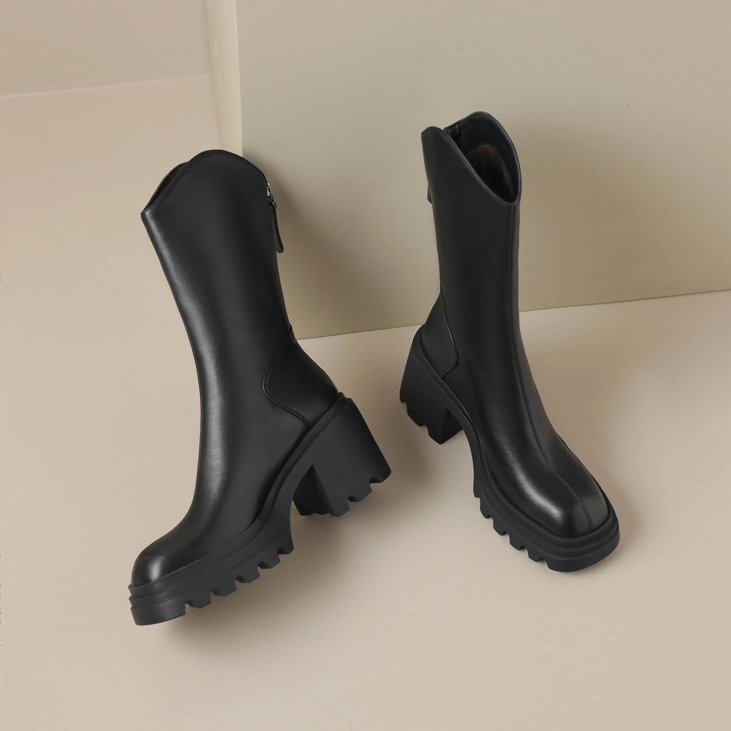 USS Shoes Bruna Women's Mid Calf Boots - Luxuryurbanwear